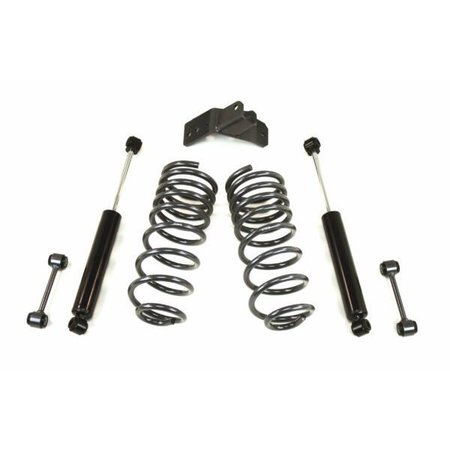 MAXTRAC SUSPENSION REAR LOWERING COILS, TRAC BAR BRKT & REAR SHOCKS 2009-18 RAM 2/4WD 202940